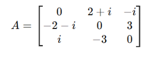 Types of Matrices 