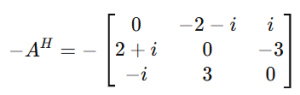 Types of Matrices 