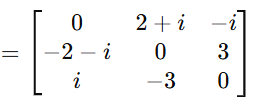 Different types of Matrices with example