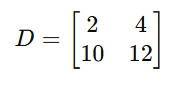 Different types of Matrices with example