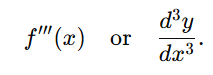 Successive differentiation 