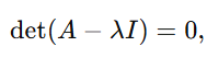 Eigenvalue of a matrix