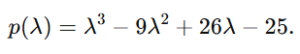 Cayley-Hamilton theorem matrix