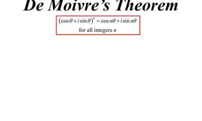 De moivre's theorem