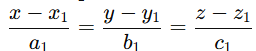 Three-dimensional coordinate geometry