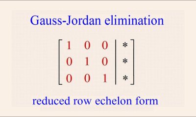 Gauss-Jordan elimination example