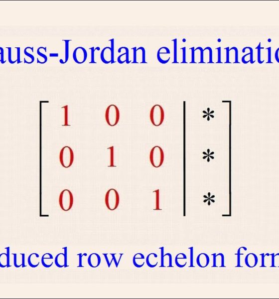 Gauss-Jordan elimination example